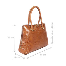 Load image into Gallery viewer, Yangtze 03 Orange Leather Tote Bag

