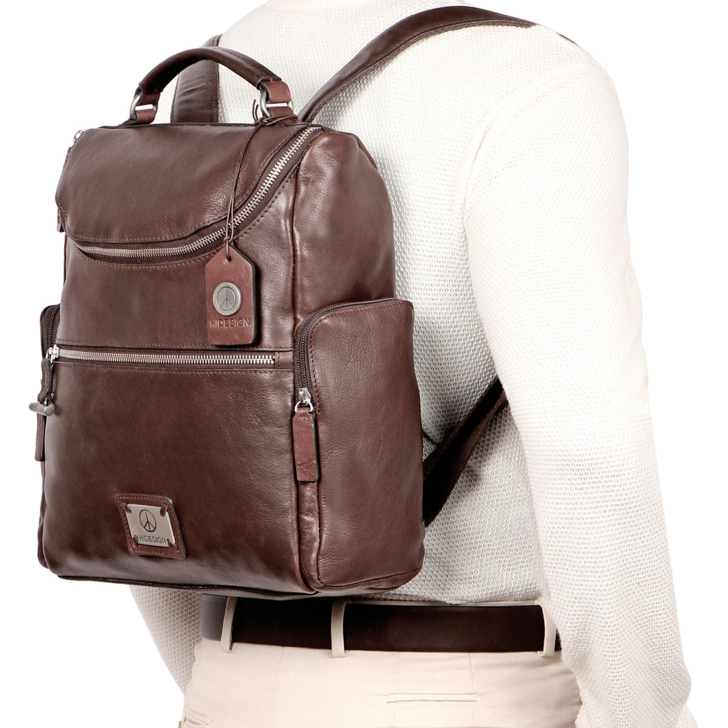 boeheim leather backpack Bose 02 Men‰۪s Brown Leather Backpack: Purchase Now: Hidesign