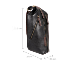 Load image into Gallery viewer, Mandela 01 Black Leather  Crossbody
