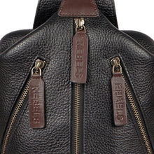 Load image into Gallery viewer, Mandela 01 Black Leather  Crossbody
