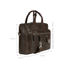 Load image into Gallery viewer, Uncle Ho 02 Green Leather  Briefcase
