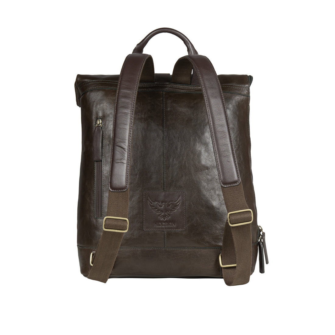 Discover Uncle Ho 03 Men's Green Leather Backpack - Hidesign
