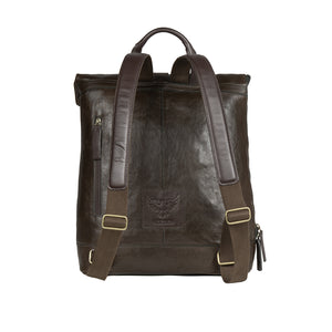 Discover Uncle Ho 03 Men's Green Leather Backpack - Hidesign
