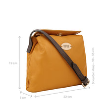 Load image into Gallery viewer, Dione 01 yellow Leather Sling Bag
