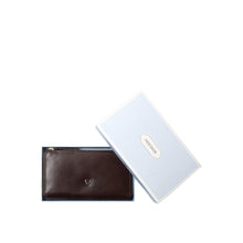 Load image into Gallery viewer, Growth - W3 Brown Leather Zip Around Wallet
