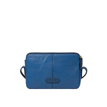 Load image into Gallery viewer, Flourish - W4 Blue Leather Sling Wallet
