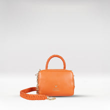 Load image into Gallery viewer, Callas 04 Orange Leather Bowling Bag
