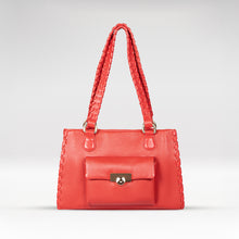 Load image into Gallery viewer, Callas 07 Red Leather Tote Bag
