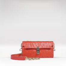 Load image into Gallery viewer, Bartoli W4 Red Leather Sling Wallet
