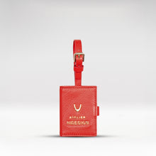 Load image into Gallery viewer, Callas Red Leather Luggage Tag
