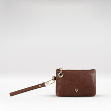 Load image into Gallery viewer, Merry Brown Leather Wrist Pouch

