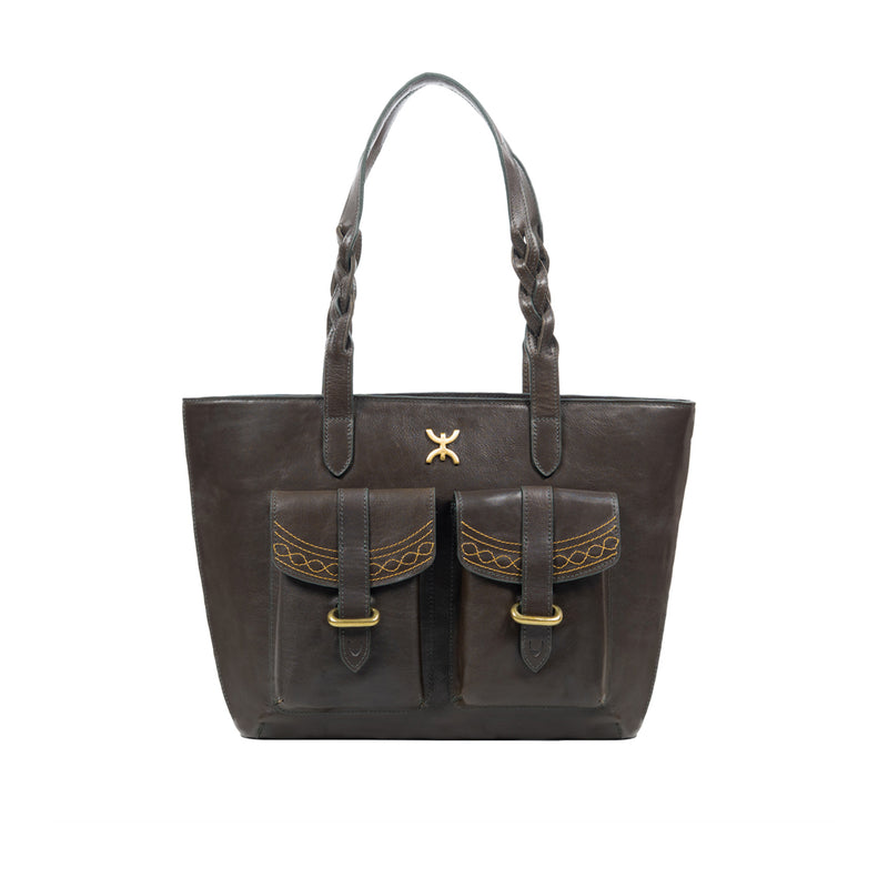 Bedouin - 04 Green Leather Tote Bag