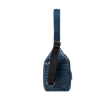 Load image into Gallery viewer, Heathrow-01 Blue Leather  Crossbody
