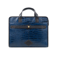 Load image into Gallery viewer, Fort Worth 03 Blue Leather  Briefcase

