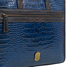 Load image into Gallery viewer, Fort Worth 03 Blue Leather  Briefcase
