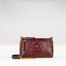 Load image into Gallery viewer, Brielle Red Leather Sling Wallet
