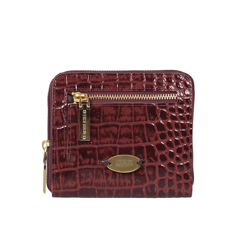 Ee Jupiter W3-M Red Leather Zip Around Wallet