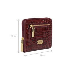 Load image into Gallery viewer, Ee Jupiter W3-M Red Leather Zip Around Wallet
