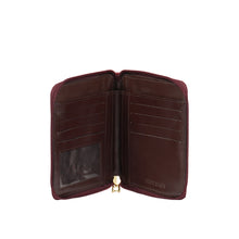 Load image into Gallery viewer, Ee Jupiter W3-M Red Leather Zip Around Wallet
