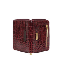Load image into Gallery viewer, Ee Jupiter W3-M Red Leather Zip Around Wallet
