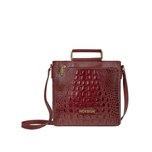 Load image into Gallery viewer, Ee Viola 01-M Red Leather Sling Bag
