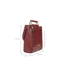 Load image into Gallery viewer, Ee Viola 01-M Red Leather Sling Bag
