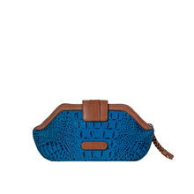 Load image into Gallery viewer, Ee Liya W1-M Blue Leather Clutch
