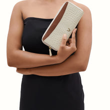 Load image into Gallery viewer, EE LILAC W1-M DBLE ZIP AROUND WALLET
