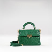 Load image into Gallery viewer, Coral-04 Green Leather Shoulder Bag
