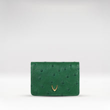 Load image into Gallery viewer, Coral W3 Green Leather Bi-Fold Wallet
