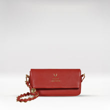 Load image into Gallery viewer, Milos W5 Red Leather Sling Wallet
