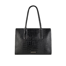 Load image into Gallery viewer, Arlette 02 Black Leather Shoulder Bag
