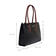 Load image into Gallery viewer, Casino 03 Black Leather Tote Bag
