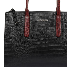 Load image into Gallery viewer, Casino 03 Black Leather Tote Bag
