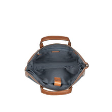 Load image into Gallery viewer, Ninon 01 Blue Leather Messenger Bag
