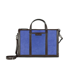 Load image into Gallery viewer, Ninon 01 Purple Leather Messenger Bag
