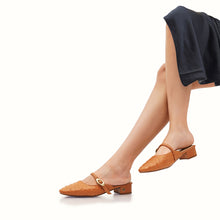 Load image into Gallery viewer, NASSAU WOMEN’S OSTRICH LEATHER SANDALS
