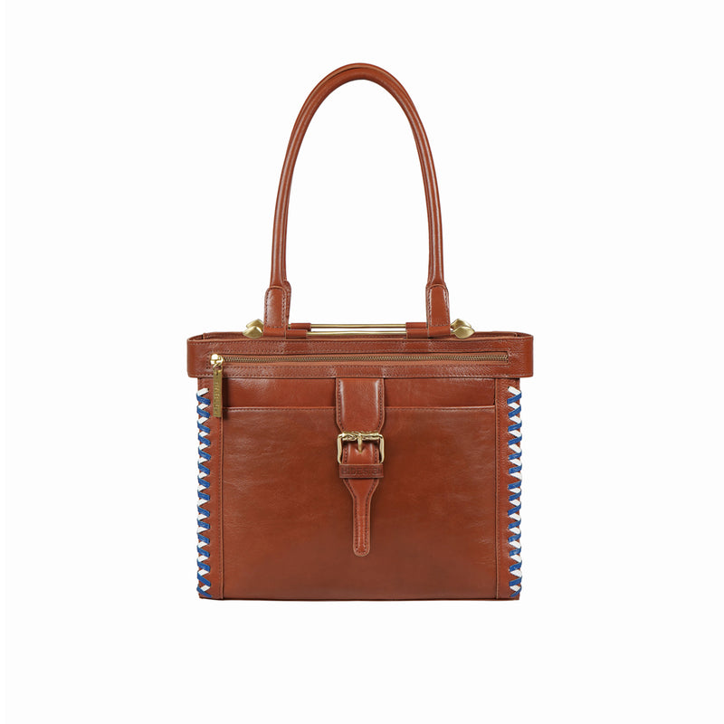Gracie 01 Brown Leather Shoulder Bag