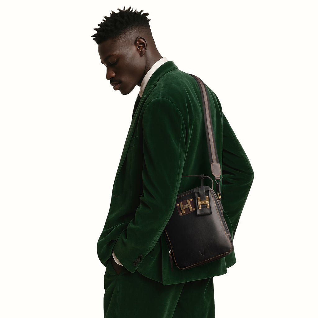 Jimi 02 Black Leather Crossbody – Hidesign