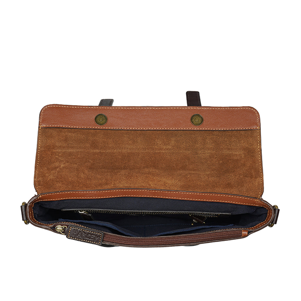 Buy Jimi 03 Tan Leather Briefcase Online - Hidesign