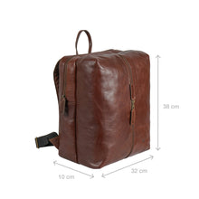 Load image into Gallery viewer, Mj 01 Tan Leather  Backpack
