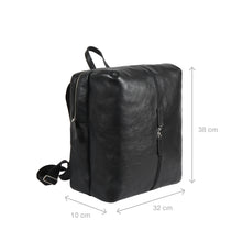 Load image into Gallery viewer, Mj 01 Black Leather  Backpack
