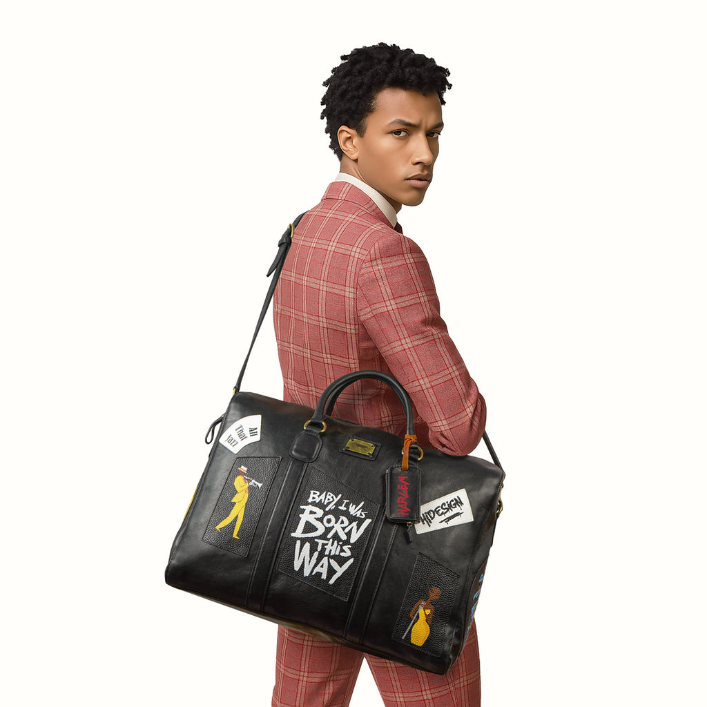 Mj 03 Black Leather Duffle Bag – Hidesign