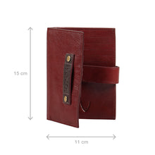 Load image into Gallery viewer, Jimi W3 Red Leather Passport Holder
