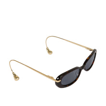 Load image into Gallery viewer, Elara Women's Grey Retro Oval Sunglasses
