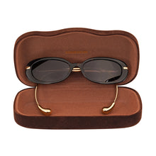 Load image into Gallery viewer, Elara Women's Grey Retro Oval Sunglasses
