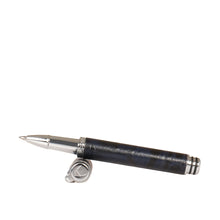 Load image into Gallery viewer, Cassis Blue Leather Gel Pen
