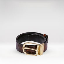 Load image into Gallery viewer, Senna Women's Tan Reversible Leather Belt
