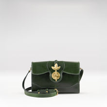 Load image into Gallery viewer, Clover 01 Green Leather Sling Bag
