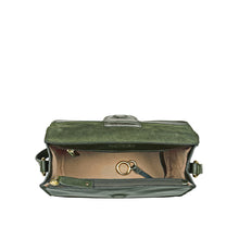 Load image into Gallery viewer, Clover 01 Green Leather Sling Bag
